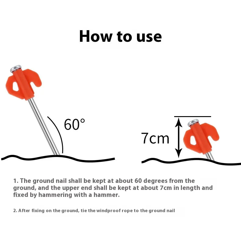 Outdoor Portable Windproof Tent Nail
